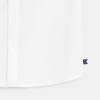 قميص أبيض سادة أنيق للأولاد